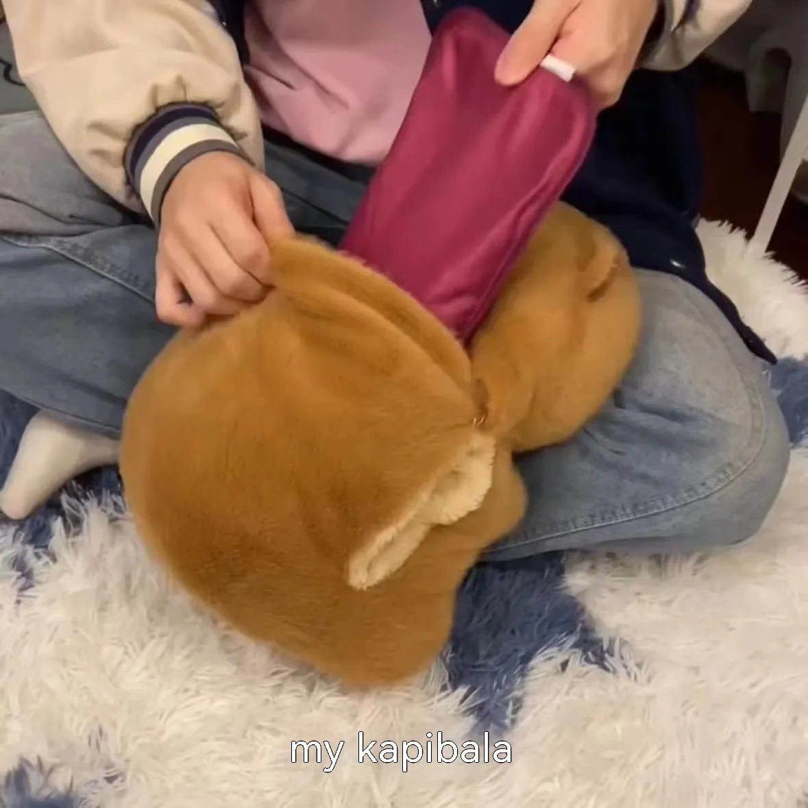Capybara Doll Hand Warmer Pillow Plush Toy